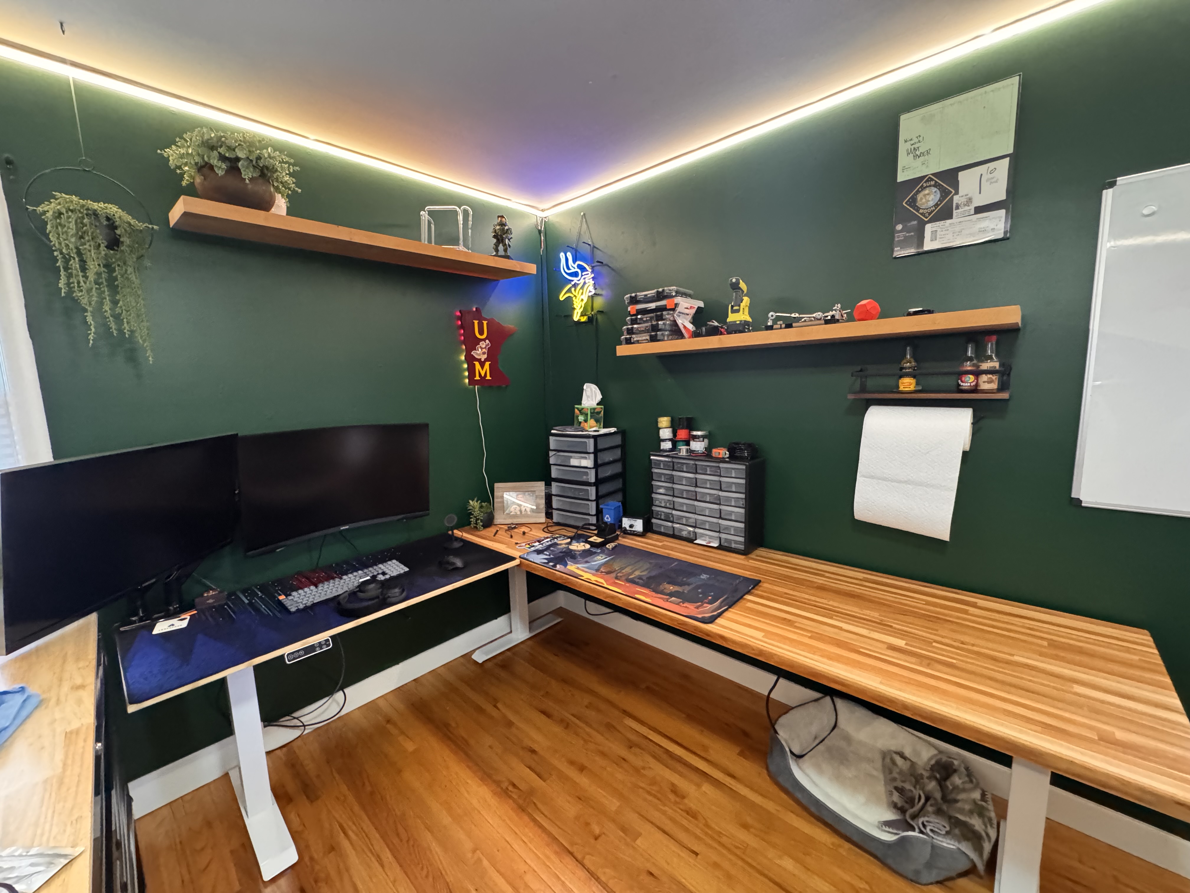 Basic office lighting scene